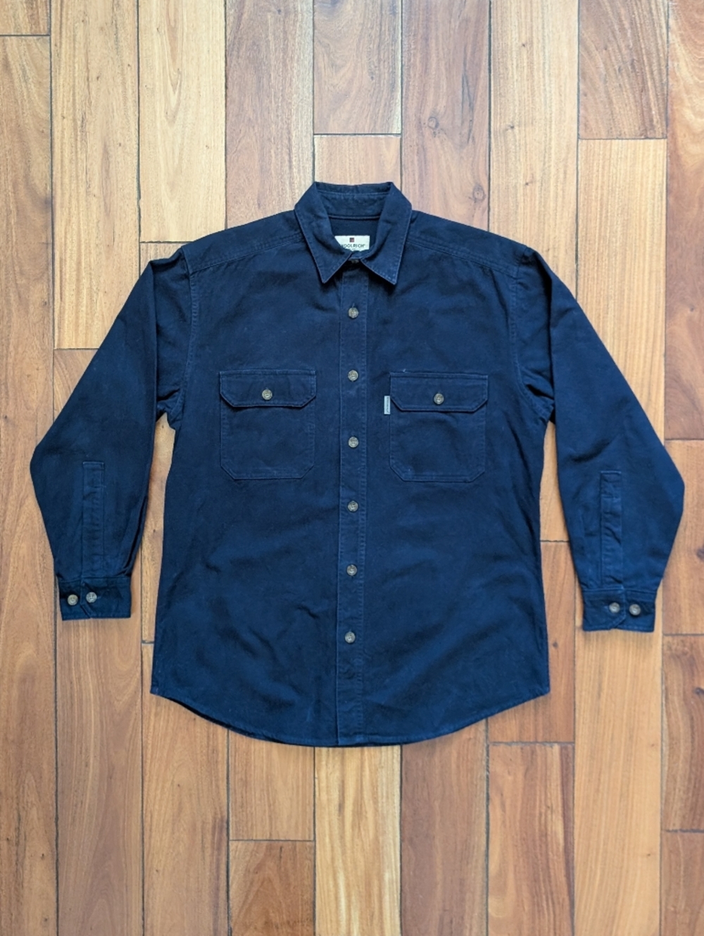 Woolrich Vintage Navy Cotton Shirt (M)